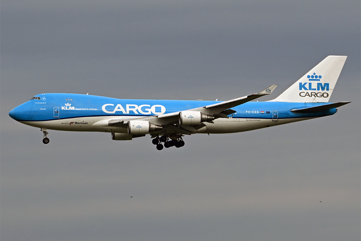 Boeing 747-400 de KLM Cargo en vuelo